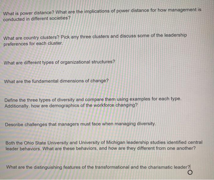 What is power distance? What are the implications