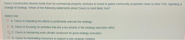 Cavco Construction divests funds from its