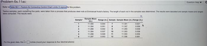 top pictures question says " Twelve samples, each