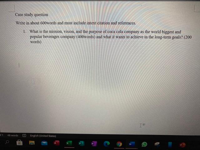 Case study question Write in about 600words and