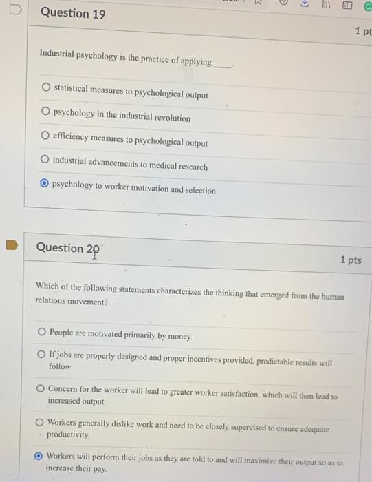 please help on questions 17-20... I'm not sure of