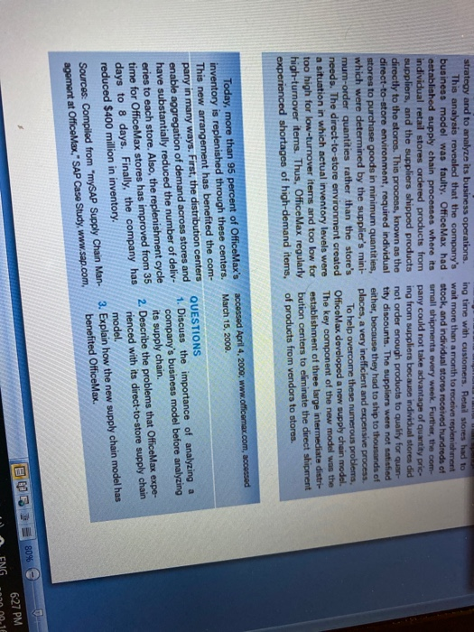 Part D Office Max (www.officemax.com) is a