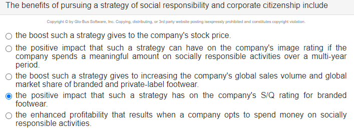 the boost such a strategy gives to the company's