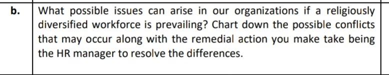 b. What possible issues can arise in our