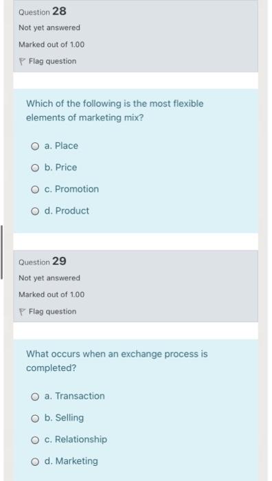 fast please Question 30 Not yet answered Marked