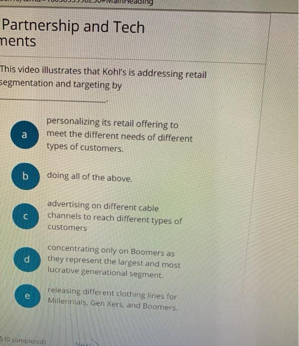 ing Partnership and Tech ments This video