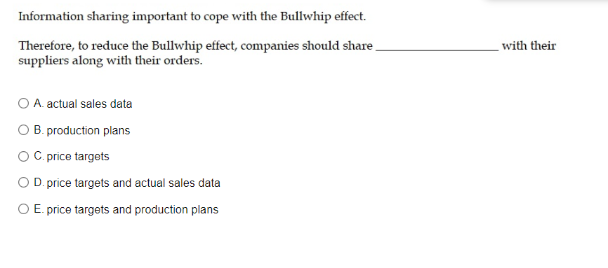 15. Consider the example of a manufacturer (such