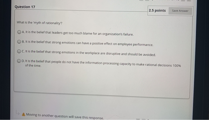 Question 17 2.5 points Save Answer What is the