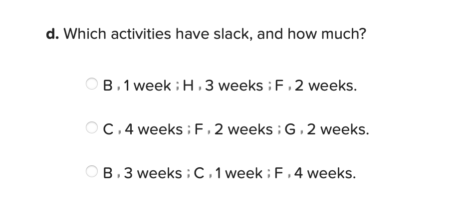 Problem 5-8 (Algo) Schedule the following
