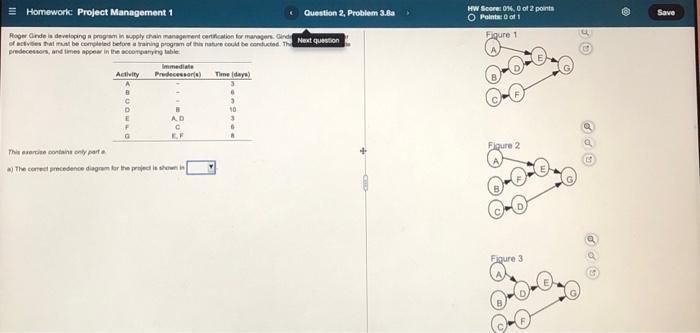 HW Score: 0%, 0 of 2 points O Points of 1 Save =