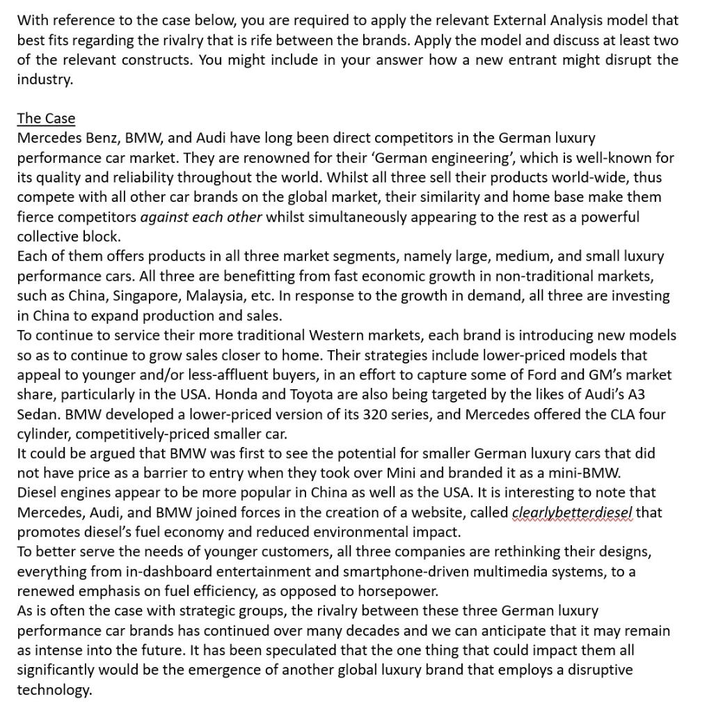 With reference to the case below, you are