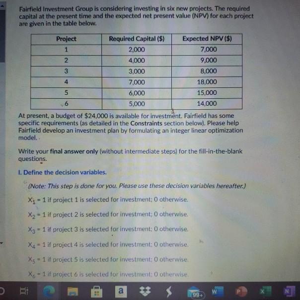 A= B= C= d= E= F= Fairfield Investment Group is
