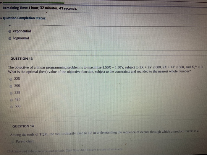 Remaining Time: 1 hour, 32 minutes, 41 seconds.