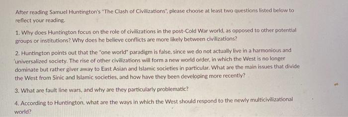 pick any two questions that you want After