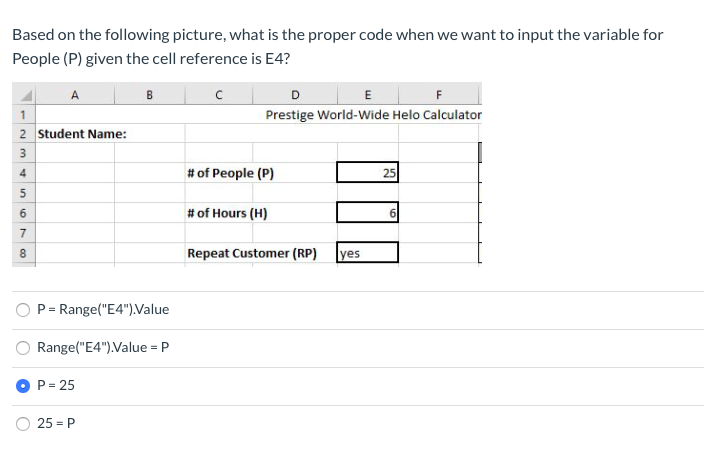 What is the properly written code for the