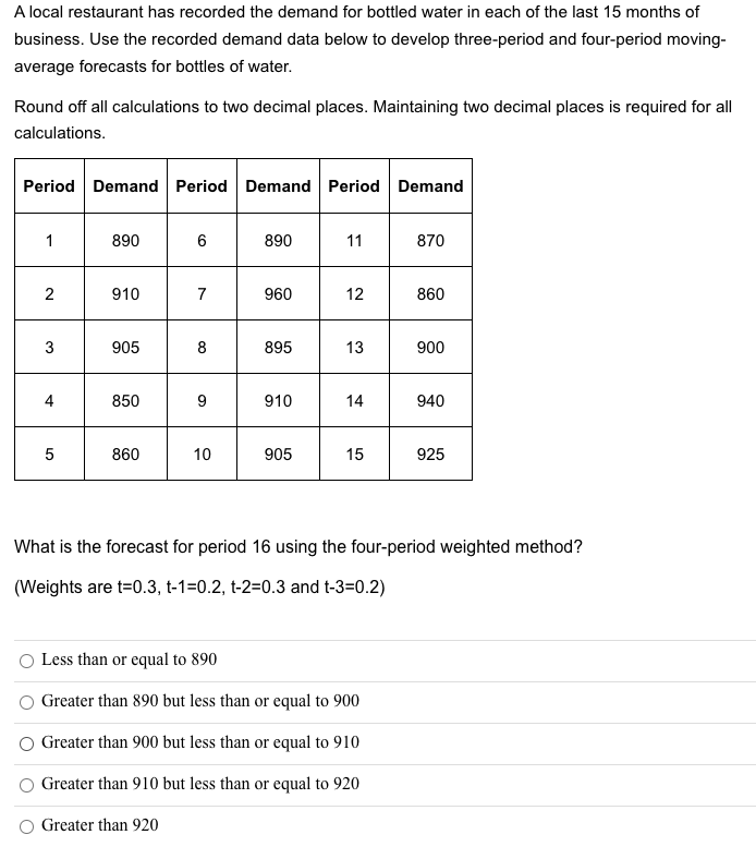 *****PLEASE ANSWER ALL 4 QUESTIONS******** A