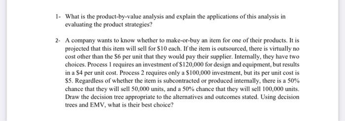 1. What is the product-by-value analysis and