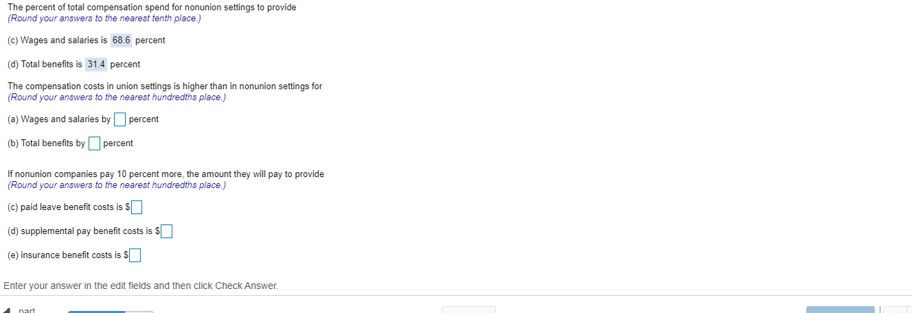 Comparison of Compensation and Benefits Costs in