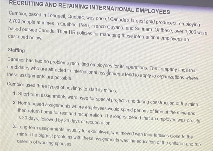 1. Describe the advantages and limitations of