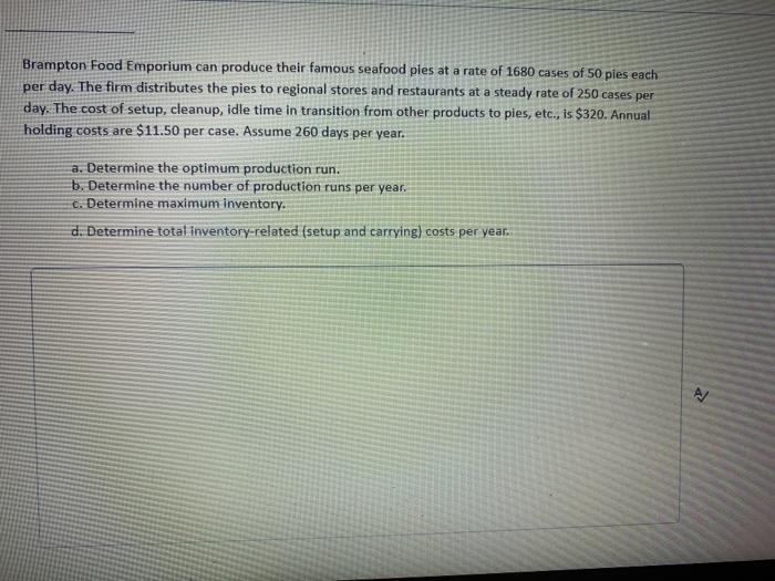 Brampton Food Emporium can produce their famous