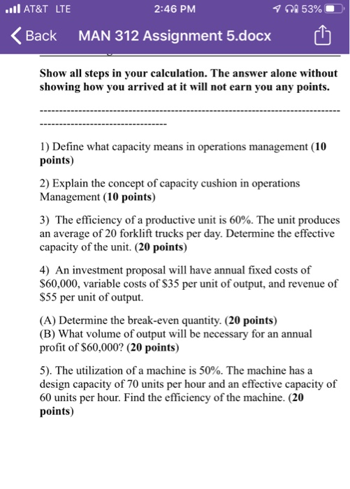 ..I AT&T LTE 2:46 PM 1 0853% Back MAN 312