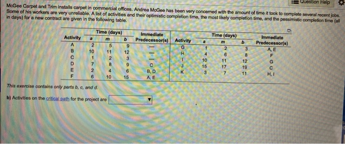 Question Help McGee Carpet and Trim installs