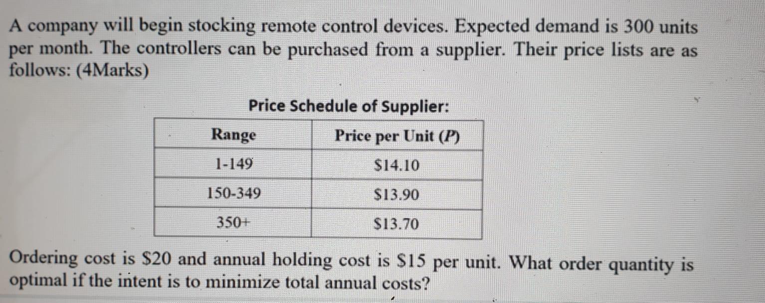 A company will begin stocking remote control