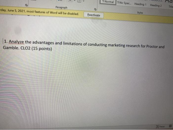 1 Normal 1 No Spac... Heading 1 21 Heading 2