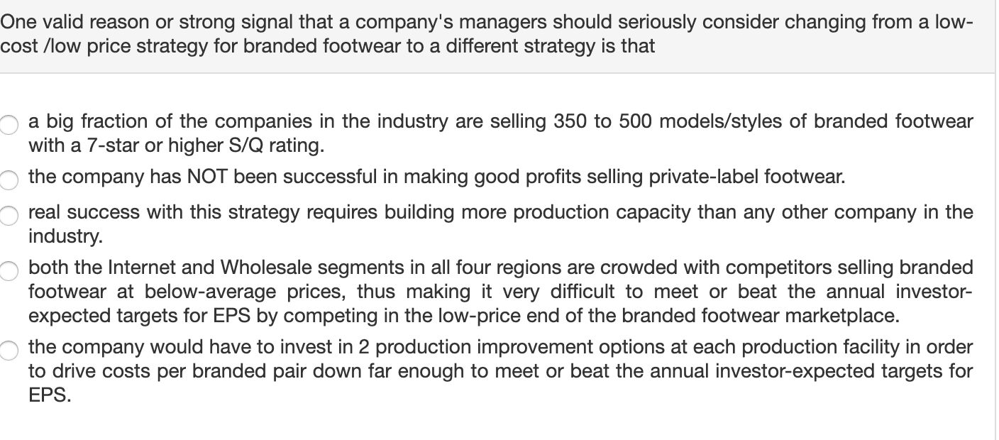 One valid reason or strong signal that a