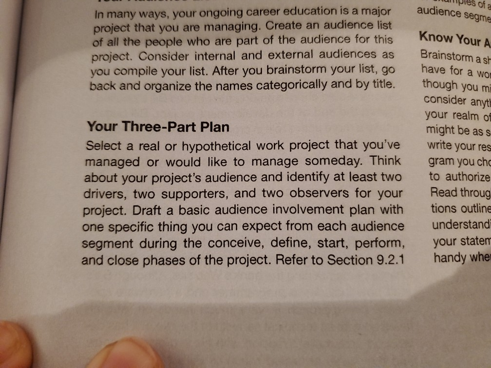 Help! IES of a audience segme In many ways, your