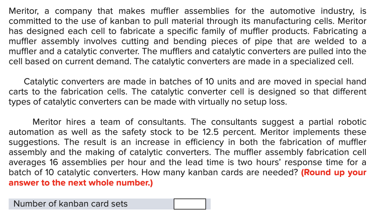 Meritor, a company that makes muffler assemblies