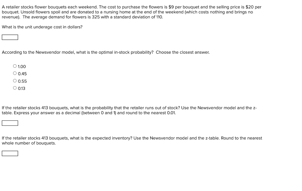 A retailer stocks flower bouquets each weekend.