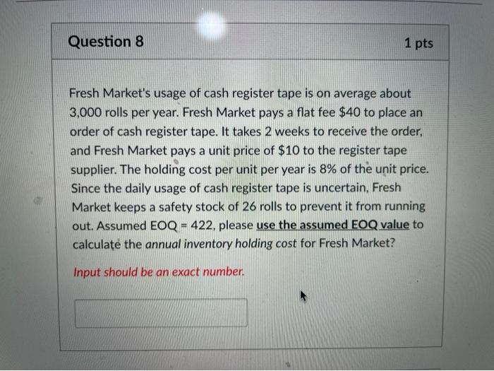Can i get help with this questions? Question 8 1