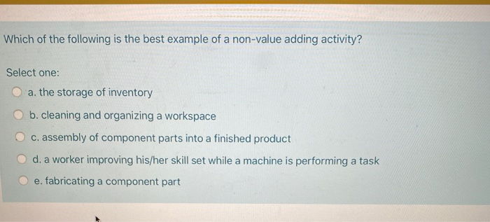 Which of the following is the best example of a