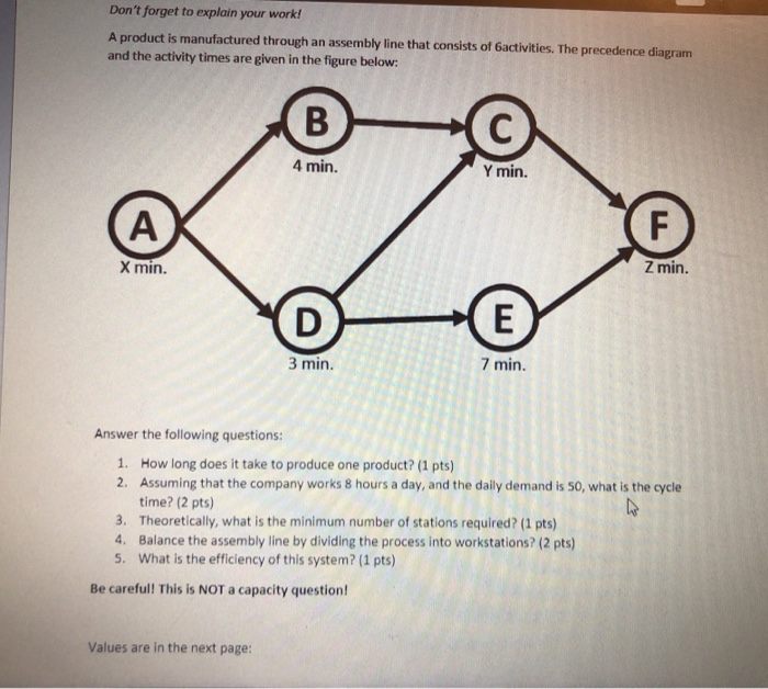 the values that I need to solve for are; X=10 Y=8