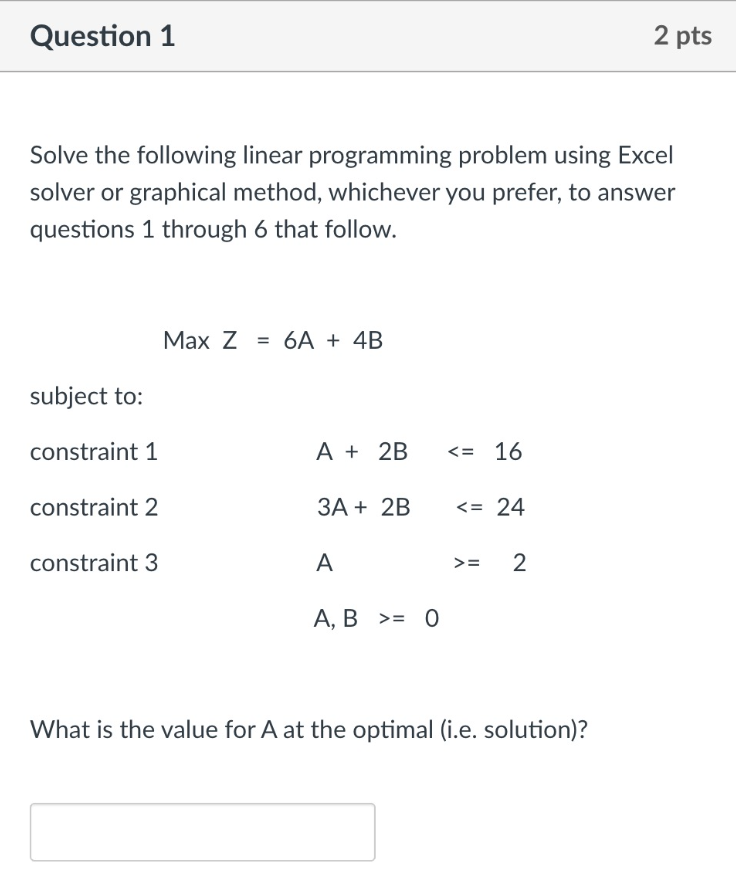 5. How many constraints are binding at the