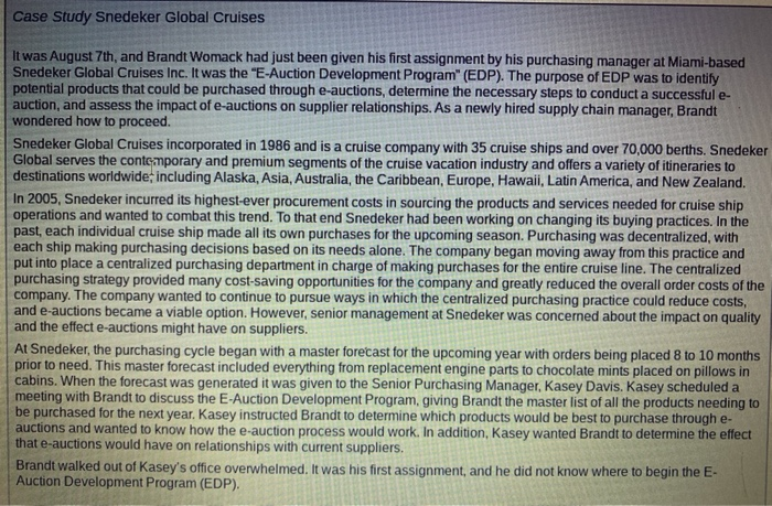Please read this case study & answer 1-4 Case