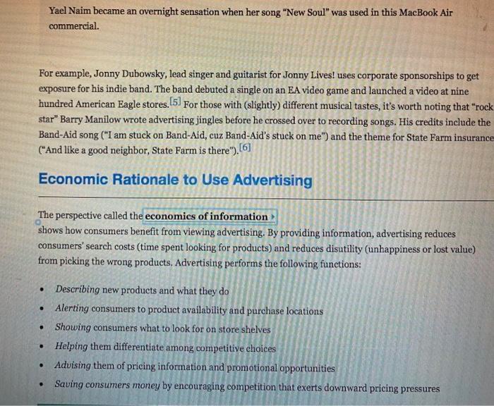 Describe the economic rationale for creating,