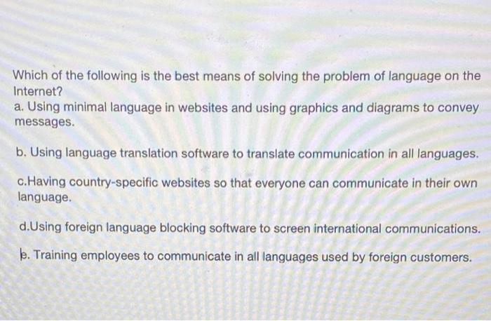 Which of the following is the best means of