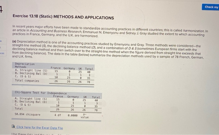 Check my 7 Exercise 13.18 (Static) METHODS AND
