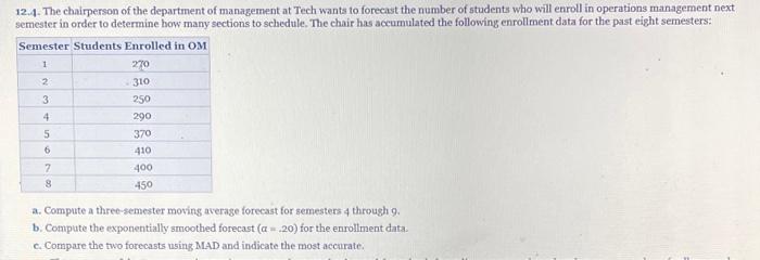 answer problems a, b, and c. show all work