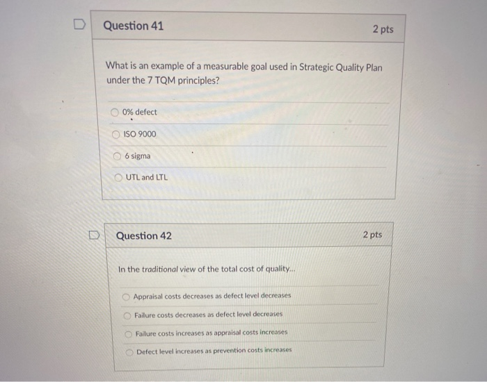 D Question 41 2 pts What is an example of a