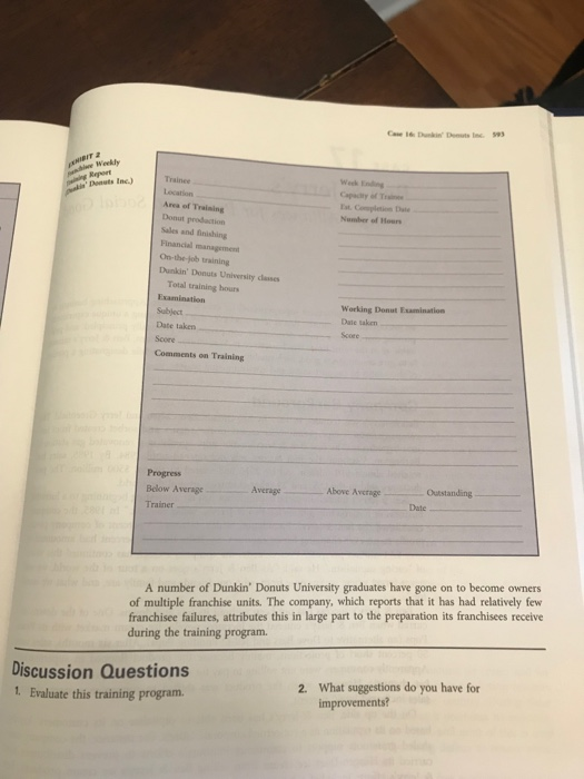 1. Evaluate the training program. 2. what