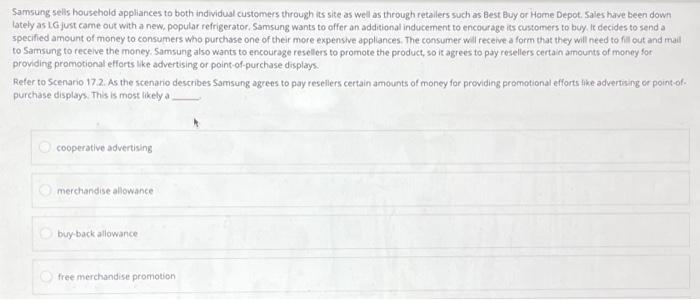 Samsung sells household appliances to both