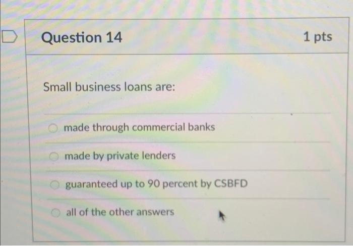 entrepreneushp Question 13 1 pts Accounts