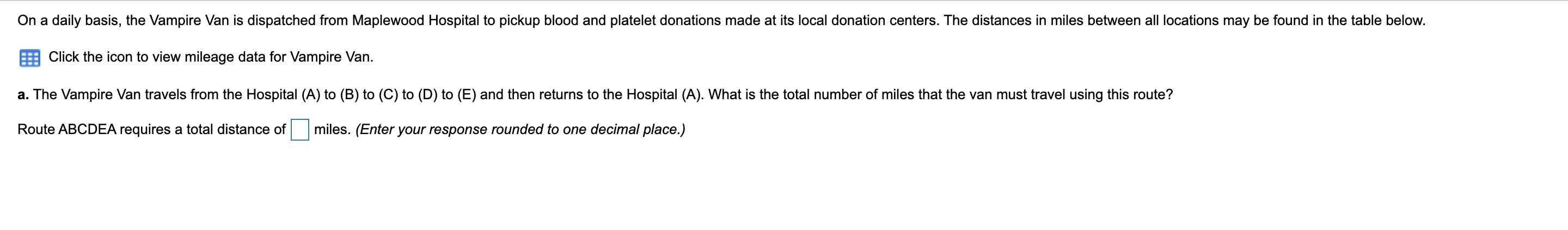 On a daily basis, the Vampire Van is dispatched