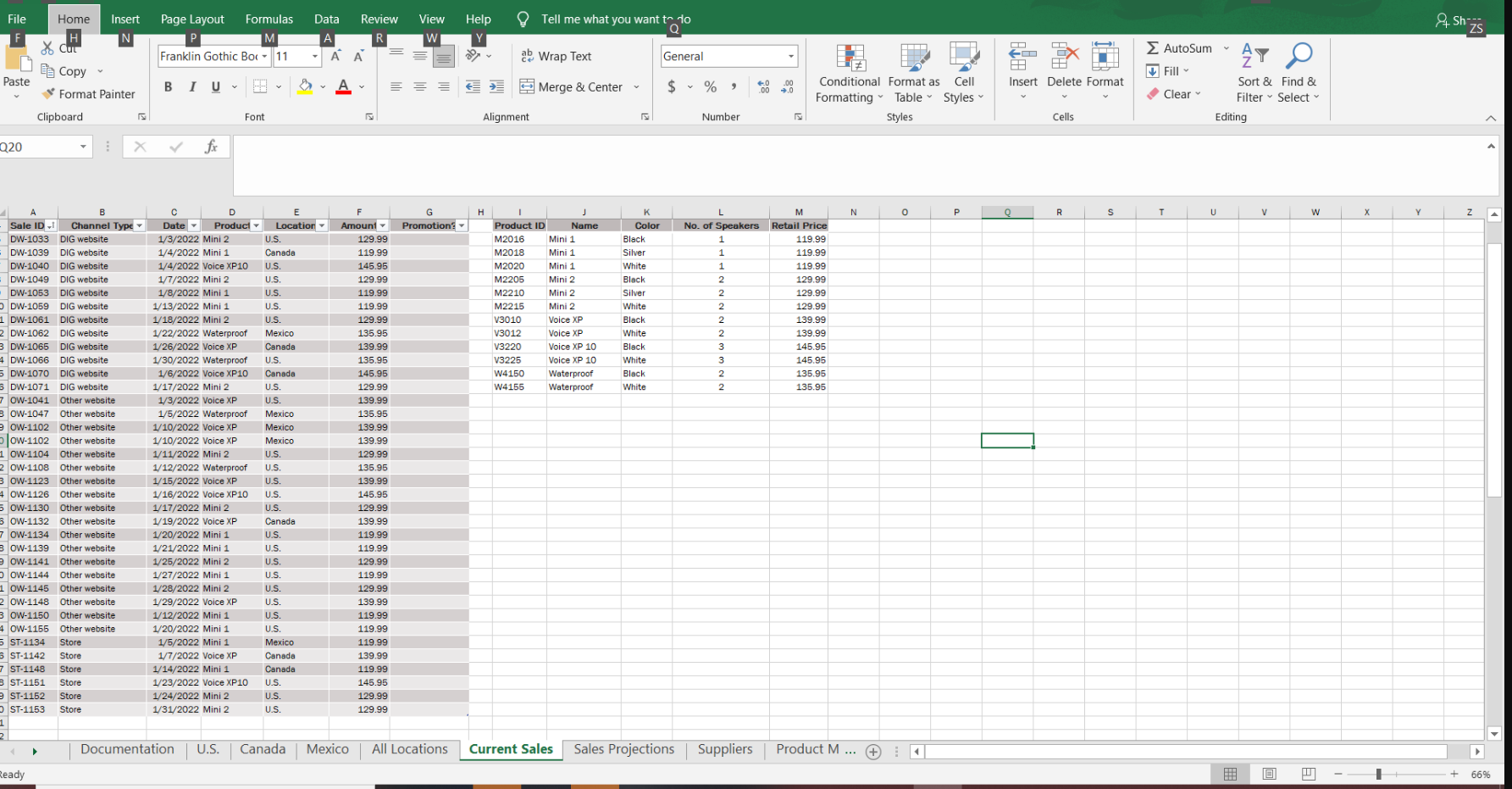 11. Benicio wants to make sure that the Sales