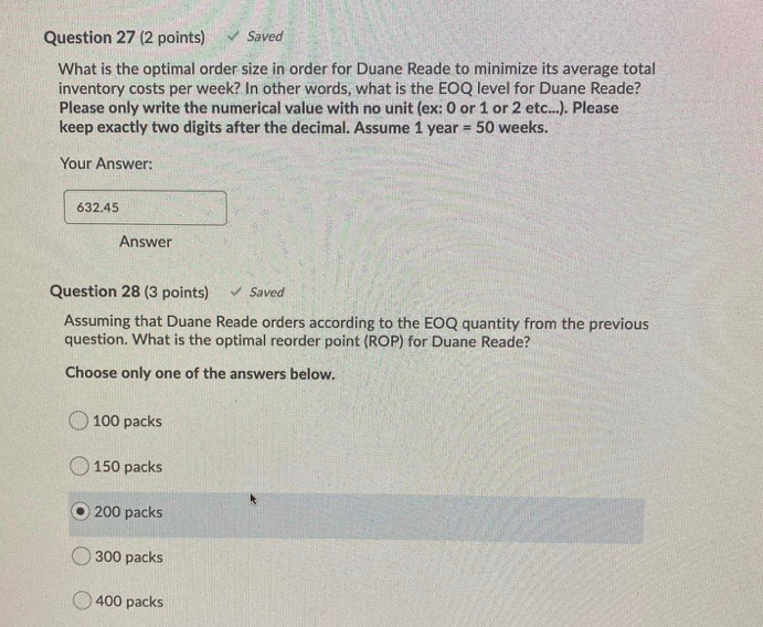 Inventory management Duane Reade is determining
