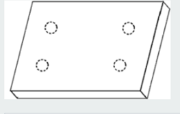 He is holding a plastic piece with his right