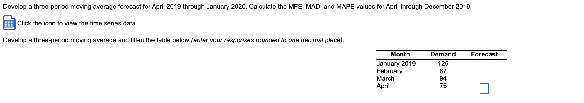 Month January 2019 February March April May June